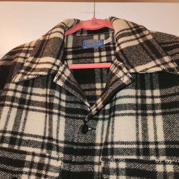 Men's Vintage Pendleton 100% Virgin Wool Shacket Size XL 1970's? Heavy/Warm - Picture 5 of 12